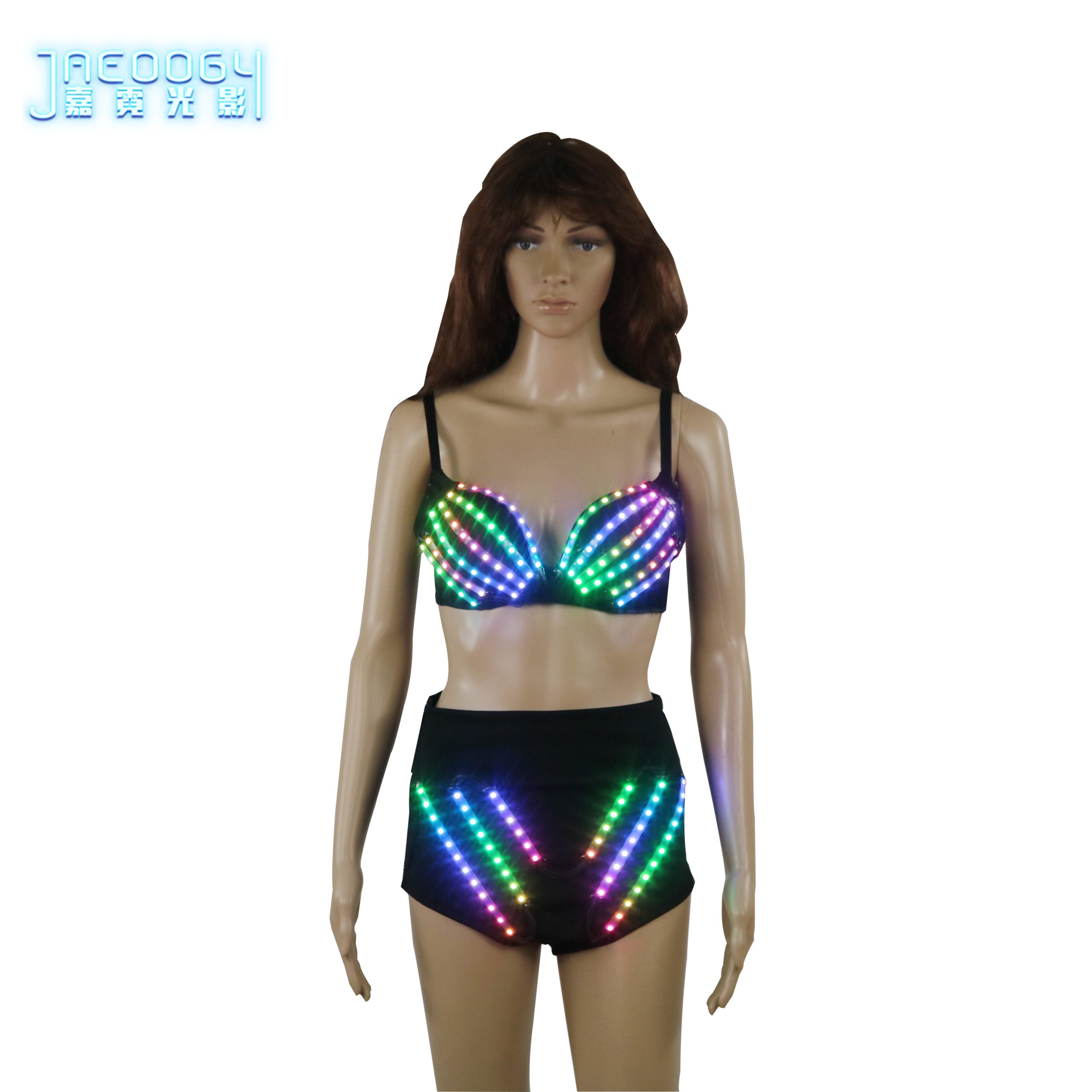 Full-Color-Led-Luminous-Light-Party-Triangle-Shorts-Sexy-Girl-Led-Light-Up-Costumes-With-Led