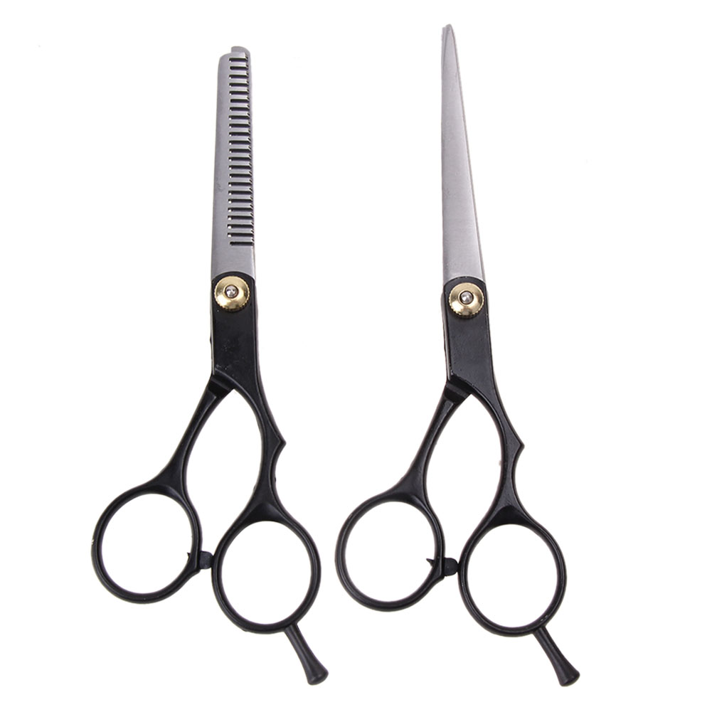 2pcs Barber Hair Cutting Thinning Scissors Shears Hair Cutting Thinning Shears Stainless steel Scissors Set Salon Professional