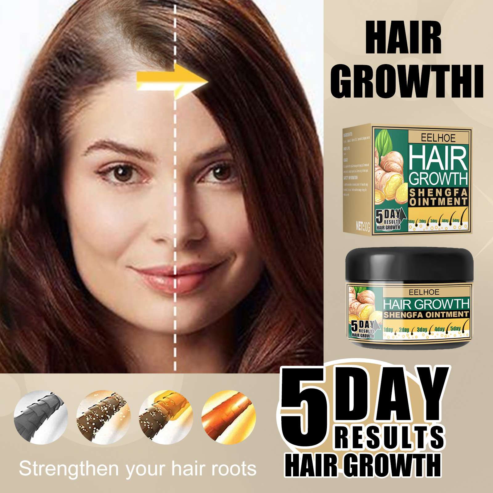 MOFAJANG Hair Growth Shengfa Ointment.
