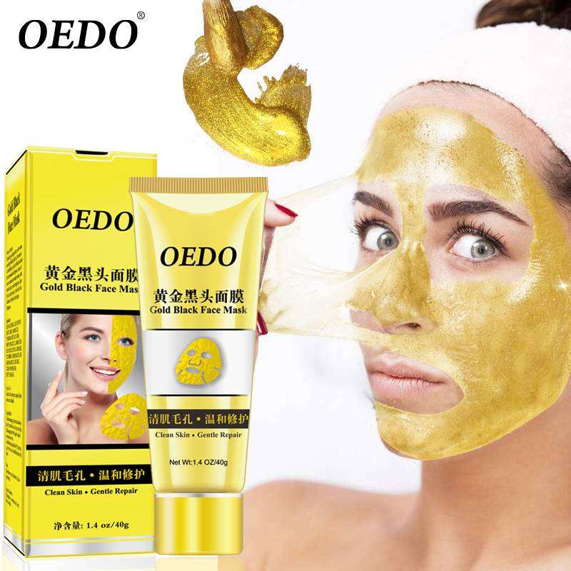 OEDO Gold Remove Blackhead Mask Shrink Pore Improve Rough Skin Acne Shills Blackhead Remover Mask Facial Moisturizing Cream