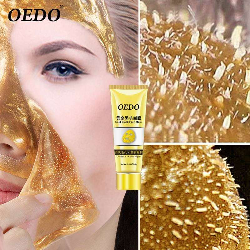 OEDO Gold Remove Blackhead Mask Shrink Pore Improve Rough Skin Acne Shills Blackhead Remover Mask Facial Moisturizing Cream....