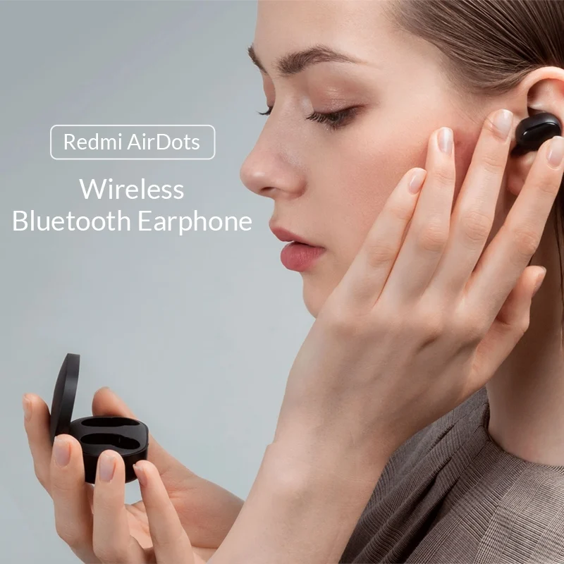 Original Xiaomi Redmi Airdots 2 TWS True Wireless Bluetooth Earphone Stereo bass 5.0 Headset With Mic Handsfree Earbuds Air2 S 99341