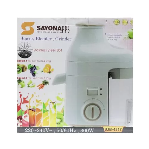 SAYONA 300W 3 IN 1 JUICER, BLENDER WITH MILL SJB-4317-mutima.rw