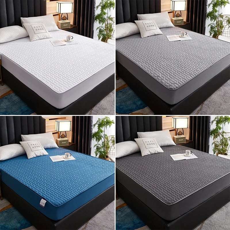 Waterproof Mattress Cover Elastic Matress Protector Double Bed Printed Sheet Cover Bed Cover For Queen King Size 171981