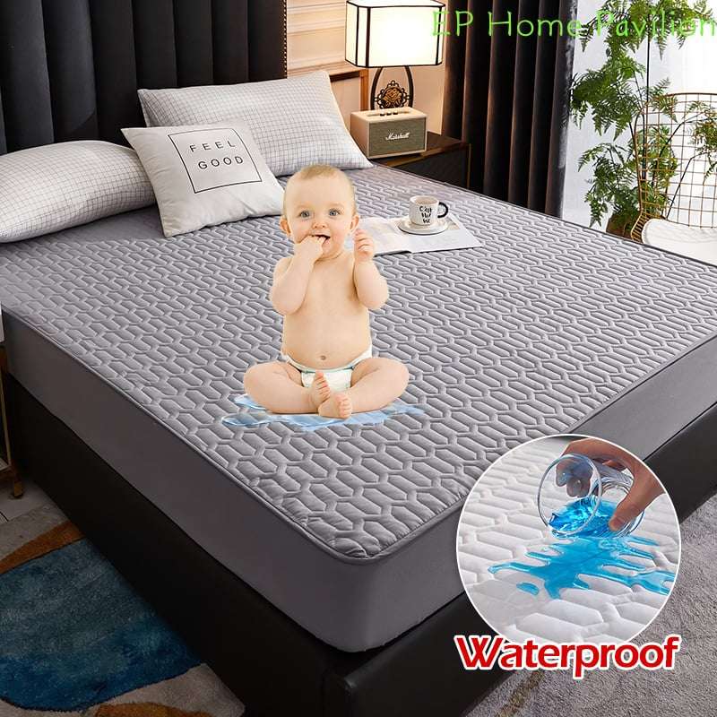 Waterproof Mattress Cover Elastic Matress Protector Double Bed Printed Sheet Cover Bed Cover For Queen King Size