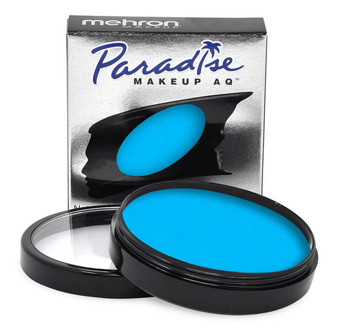 Mehron Makeup Paradise Makeup AQ Face & Body Paint 1.4 ozCelestial – Neon BlueLight Blue