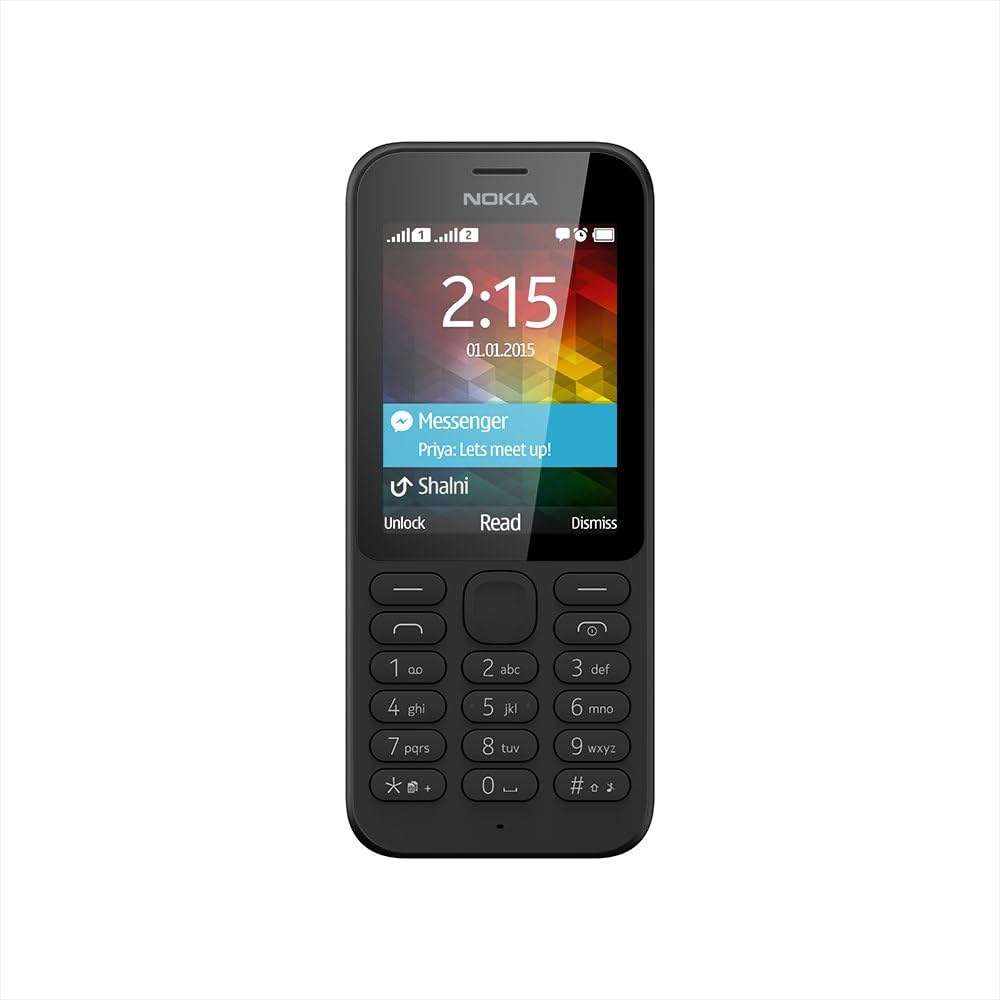 NOKIA 215 Dual-Sim Cellphone GSM Unlocked Good Quality Nokia 215 Mobile Phone black