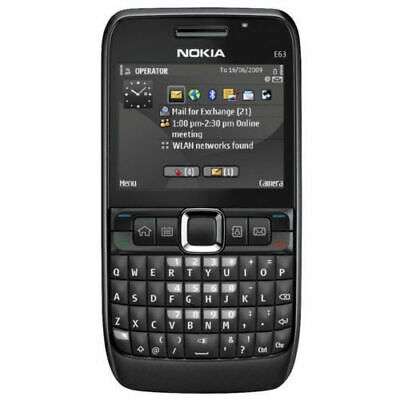 NOKIA E63 cell phones 3G WIFI Bluetooth mp3 player 2MP CAMERA mobilephone black