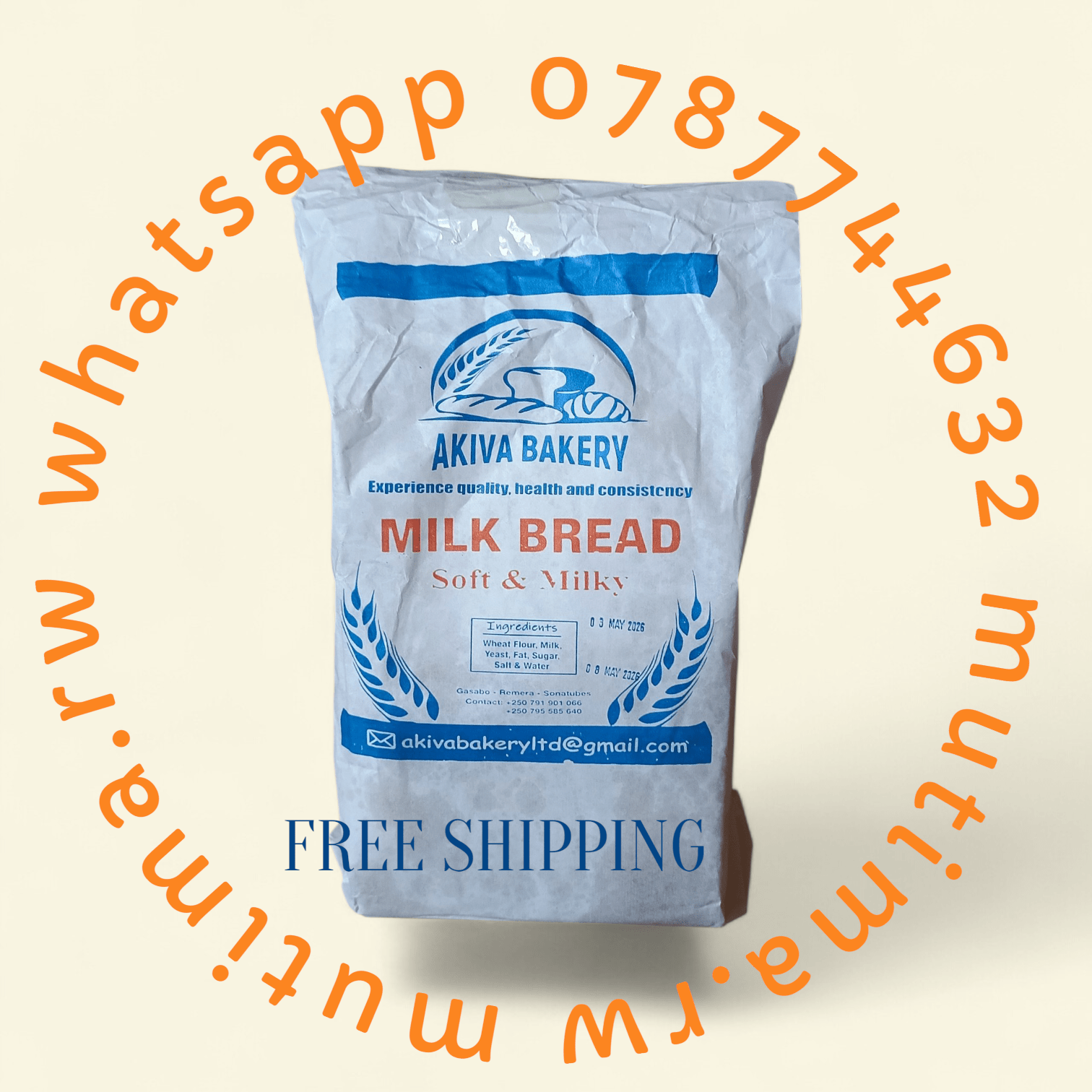 Akiva MILK BREAD Soft & Milky