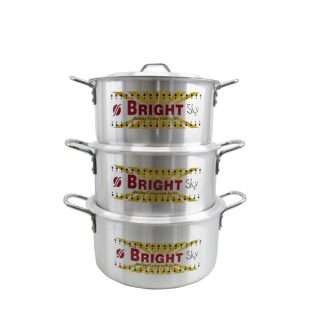 Bright Sky 6pc Aluminium Pot Set